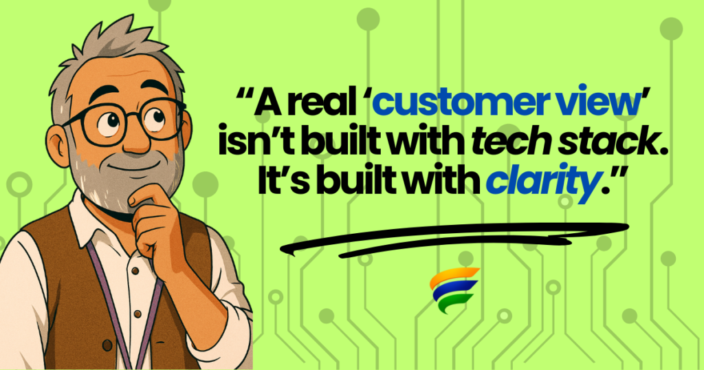 A quote that evaluates the customer relationship management company Zoho on customer data platform